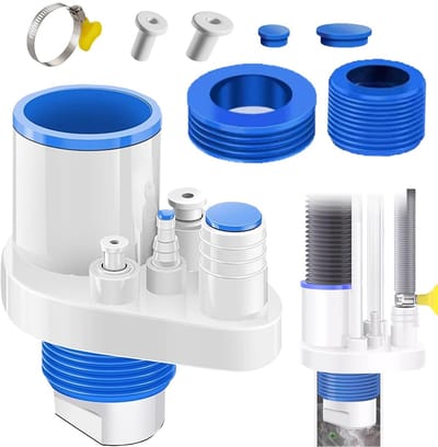 NTHProducts - Afvoerbuis - 5-in-1 wasmachine afdichtring - veelzijdig - 40-75mm - siliconen afdichtplug - voor keuken en wasmachine - perfect voor afvo...
