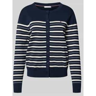 Regular fit gebreid jack van katoenmix