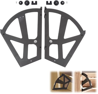 Dailygoods- Scharnieren voor Schoenenrek - Inklapbaar Frame - ABS-Kunststof - Montageonderdelen - Verhoogt Capaciteit - Eenvoudige Installatie