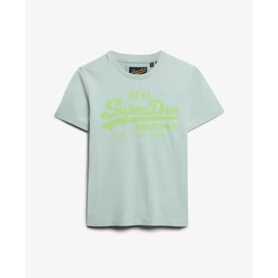 Superdry - Vintage Neon T-shirt met logo - Dames - T-shirts