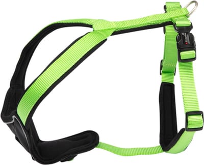 Wolters hondentuig gepolsterd Professional Comfort, maat -1: 27-32cm x 15mm groen/zwart