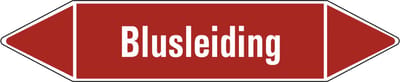 Blusleiding leidingmarkering op vel 75 x 17 mm - 8 per vel