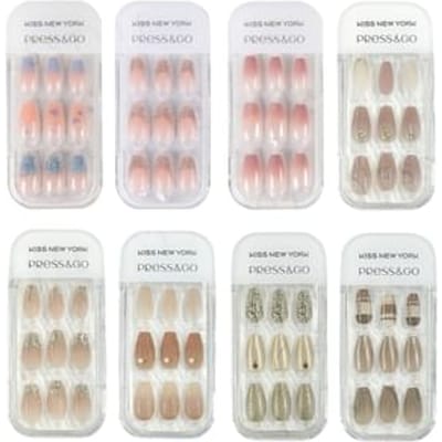 KISS NEW YORK - Press & Go Luxury Coffin Gel Nail Tips CPG11J - 30 pcs