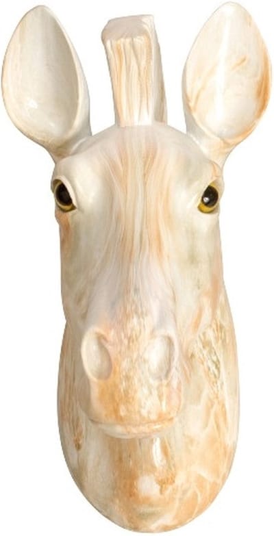 Paardenhoofd spaarpot - ophanging - polyresin - 25 cm