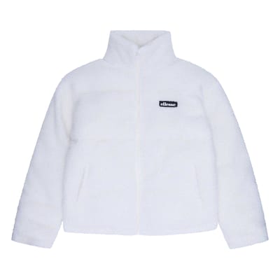 Ellesse Heren Gequilt Teddy Fleece Jas (Off White)