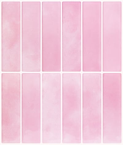 YONO Plaktegels - Zelfklevende Tegels Keuken en Badkamer - Tegelstickers - 29x22,9 cm - Waterdicht en Hittebestendig - 5 Stuks - Roze