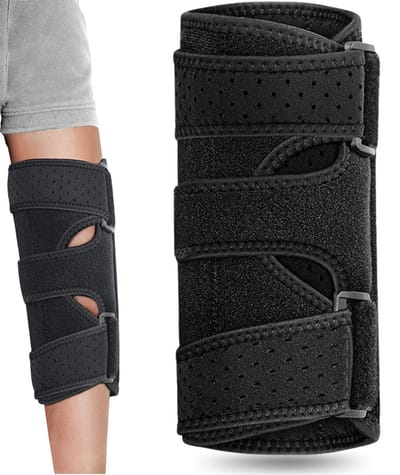 U Fit One 1 Stuk Elleboog Brace voor Tennisarm - Bandage Ondersteuning - Steun Slijmbeursontsteking - Sportblessure - Tennisarm Brace - Zwart