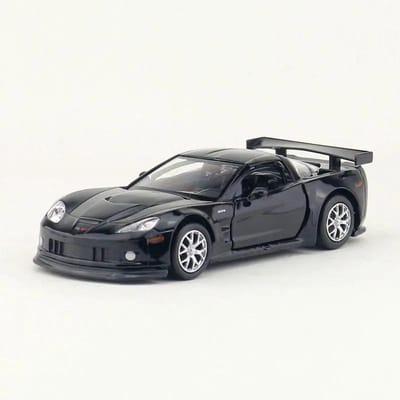 1:36 Chevrolet Corvette C6-R Autamodel Schaal Metaal Diecast Miniatuur Pullback Voertuig Collectie Kerstcadeau Kind Jongen Speelgoed A216 gray