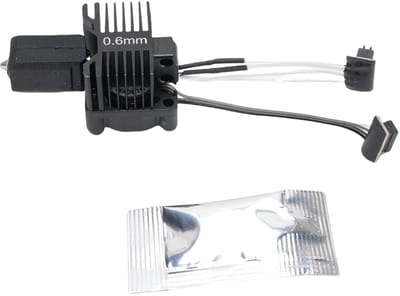 Dailygoods- Hotend Complete Kit - Geïntegreerd Mondstuk 0,6 mm - Harde Staal - Hoge Temperatuurdruk - Geschikt voor PLA/ABS/PETG - Efficiënte Warmteoverdracht - 3D Printer Nozzle