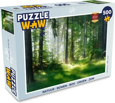 Puzzel Natuur - Bomen - Bos - Groen - Zon - Gras - Planten - Legpuzzel - Puzzel 1000 stukjes volwassenen