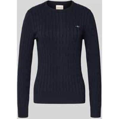 Gebreide pullover met labeldetail