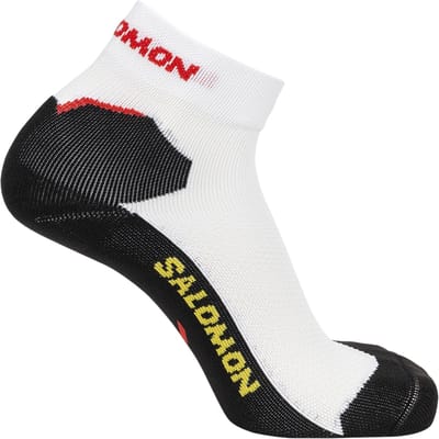 Sokken Salomon Unisex Speedcross Enkel Dx+sx 1p Wit/zwart Wit - 42