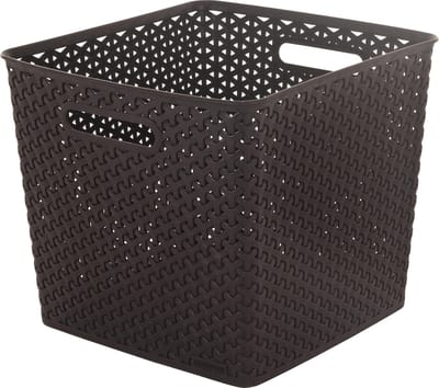 Curver My Style Vierkante Mand 25L - Donkerbruin