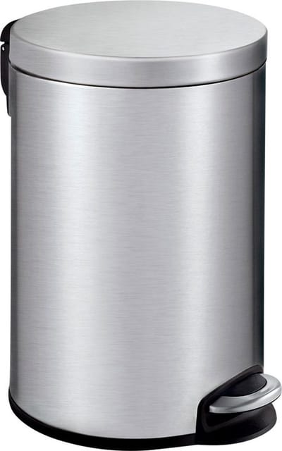 EKO - Serene pedaalemmer 12 liter - Stainless steel Plastic - mat RVS - Prullenbak