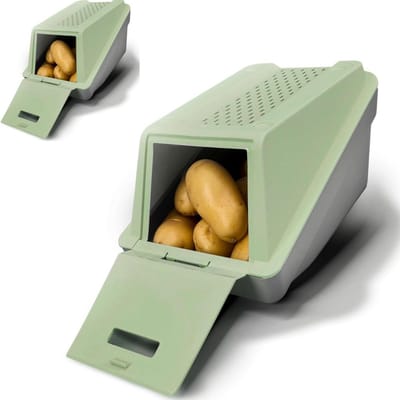 DailySupplies® Aardappelbak met Deksel - Voorraadpot - Uienbak