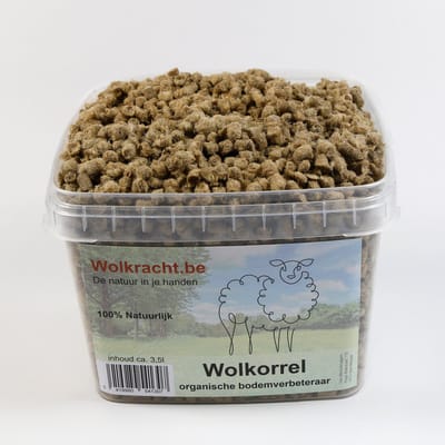 Wolkracht - Wolkorrel - Wolmest - Organische grondverbeteraar en bemesting voor tuin en potplanten - 100% natuurlijk - 3500ml