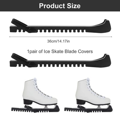Schaatsbeschermers - IJshockeyschoenhoezen - Schoenen Beschermen - Verstelbare Pasvorm - Universeel - Zwart