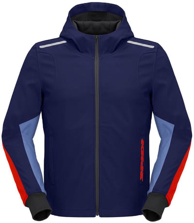 Spidi Armor Hoodie Licht Marine Rood - Maat S - Jas