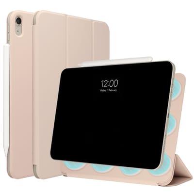 imoshion Tablet Hoes - Geschikt voor Apple iPad 11 2025 A16 / iPad 10e generatie (2022) 10.9 inch - Magnetic Bookcase - Beige