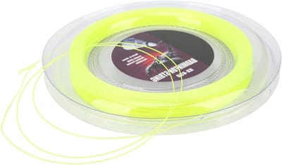 Badminton Racket Draad 0.72Mm 200M Fluorescerend Geel voor Amateur Training en Wedstrijden, Duurzaam en Flexibel