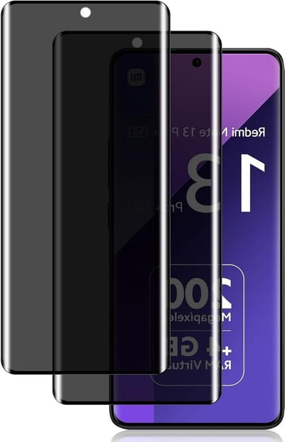 Anti-Spy Privacy Screen Protector voor Xiaomi Redmi Note 13 Pro+ 5G - 2 Stuks, Hoge Gevoeligheid, 9H Gehard Glas, Bescherming tegen Krassen en Vingerafdrukken