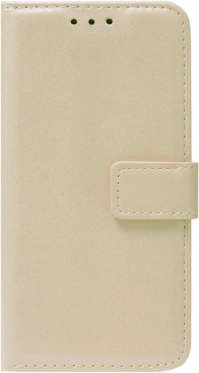 ADEL Kunstleren Book Case Pasjes Portemonnee Hoesje Geschikt voor iPhone 14 Pro Max - Goud