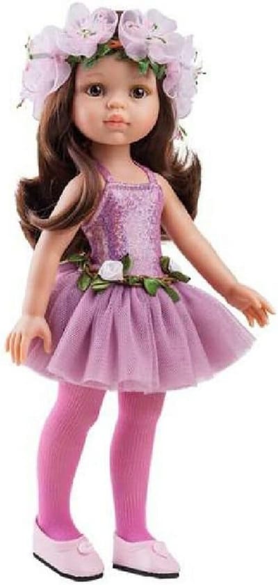 Realistische Poppenmeisje Ballerina Pop 32 cm