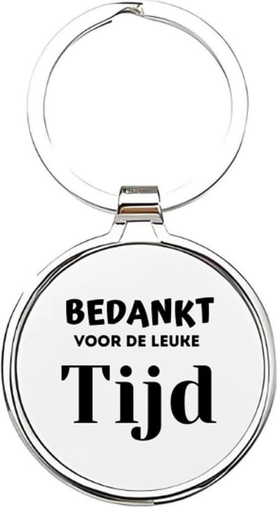 Akyol - bedankt voor de leuke tijd Sleutelhanger - Collega - de leukste collega's - cadeau voor werknemers - cadeau - verjaardag - welkomst cadeau - afscheidscadeau - gift - cadeau voor het nemen van afscheid - 4 x 7,5 CM