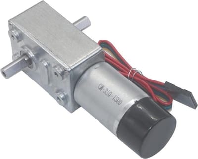 DC Mini Metal Gear Motor - Worm Motor Encoder - Modelbouw Projecten - Dubbele As - 6V 3W - Metaal