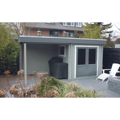 Intergard Houten tuinhuisje blokhut Gatwick platdak 500x250cm