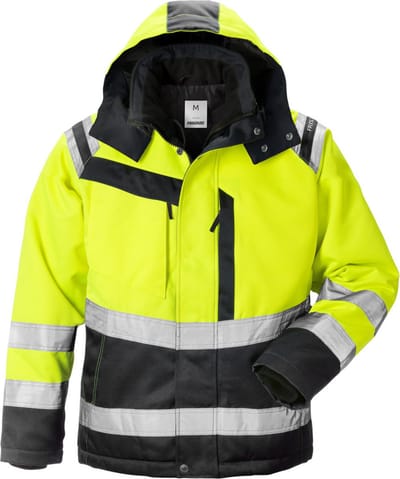 Fristads Hi Vis Winterjack Dames Klasse 3 4143 Pp - Hi-Vis geel/zwart - M