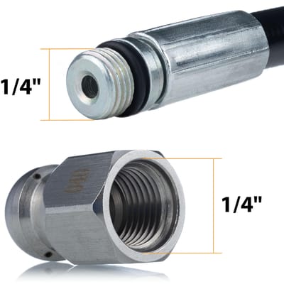 Rosfix Hogedrukslang Vervanging - 30 M M22, 200 Bar - Wisselbare Spuitmond 1/4" - Geschikt voor Kärcher