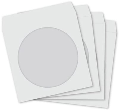 Dailygoody - Papieren CD/DVD-hoes - Met venster en klep - Geschikt
