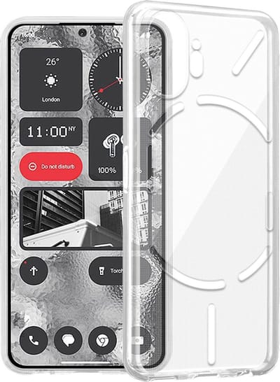 Cadorabo Hoesje geschikt voor Nothing Phone 2 in VOLLEDIG TRANSPARANT - Beschermhoes gemaakt van flexibel TPU Silicone Case Cover