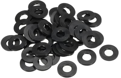 60x Rubberen Sluitringen Set - Zwart Afdichtingsrubber voor Waterleidingen en Schroeven - 8mm ID | 18mm OD