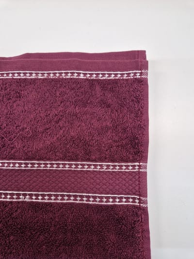 Luxe Handdoek - Bordeaux - 50 x 100 cm