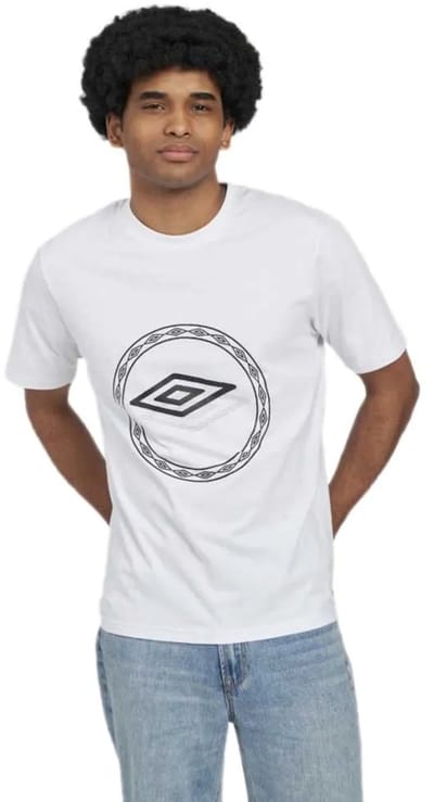 Umbro Byron T-shirt Met Korte Mouwen Wit S Man