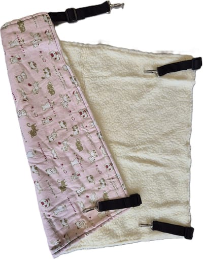 DIEZA HANGMAT L 58X47CM ROZE MET KATJES