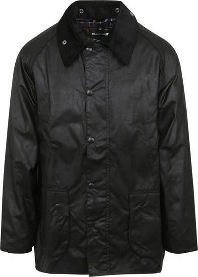 Barbour Bedale Wax Jas Zwart - Maat 56 - Heren - Wax jassen