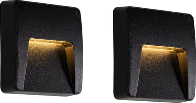 QAZQA gem - Moderne LED Wandlamp voor buiten - 1 lichts - D 3.2 cm - Zwart - Buitenverlichting