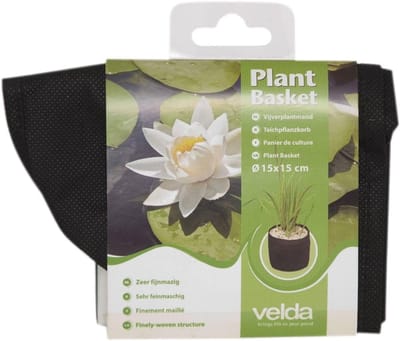 Planten manden - Wortel controle - Waterplanten verzorgen - Fijnmazig duurzaam - 15 x 15 cm - Zwart