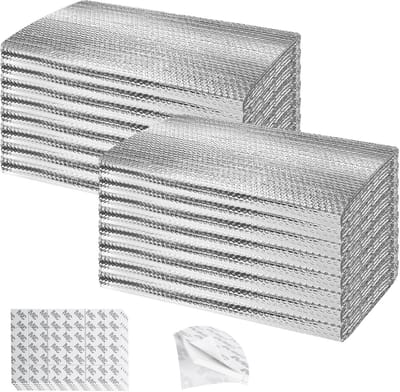Garagedeur Isolatieset - Thermische Isolatie Panel - Energie Besparen - 3-Laags Reflecterende Folie - 16 Stuks 61x152cm - Zilver