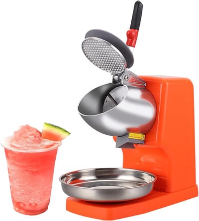 Elektrische IJsbreker - Smoothiemaker IJsmachine - Cocktails Maken - Drie Bladen Systeem - 300W Vermogen - Zilver