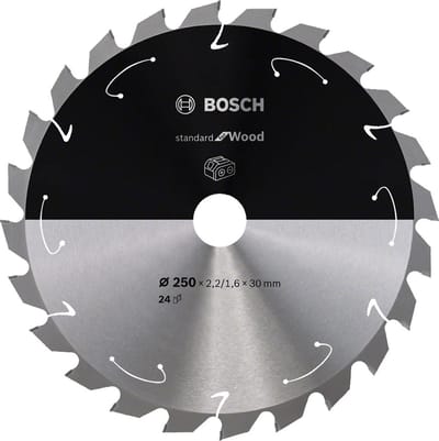 Bosch Professional Standard for Wood cirkelzaagblad 250 x 30 x 2,2 mm 24 tanden ( 2608837727 )