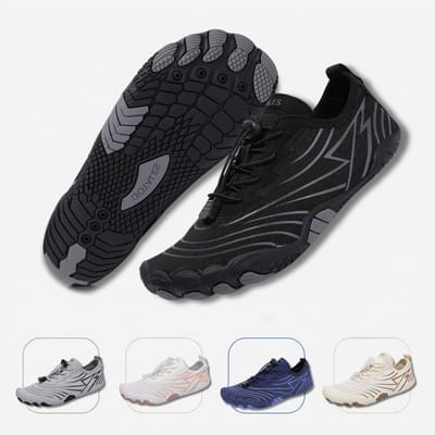 DOTALES - FlowStep barefoot schoenen Schwarz/Schwarz 36