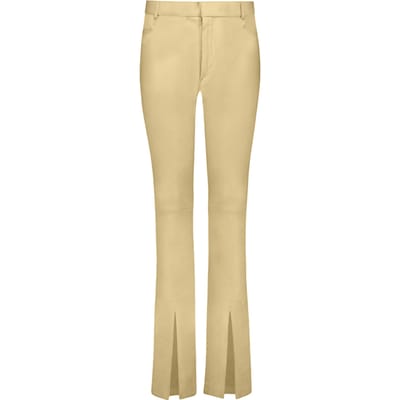 Ibana Flag Latte Maat: 36 | Leren broeken Outlet | Dames | Beige