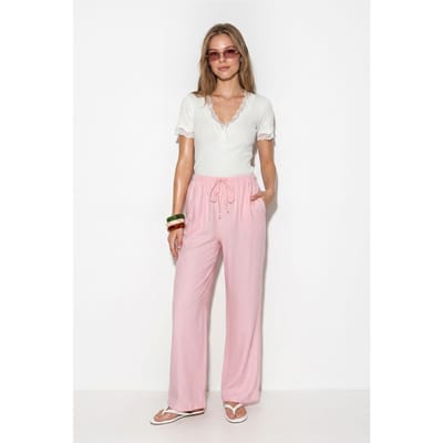 Dames Wijde Pijp Crêpe Broek