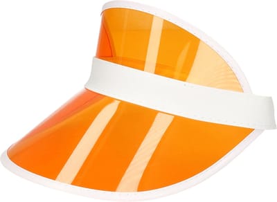 Oranje zonneklep/visor voor volwassenen - oranje/holland thema petjes - koningsdag of Nederland fans supporters