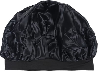 Beauty Pillow® Luxury Silk Bonnet - 100% pure Mulberry zijde - 22 momme - Black (verstelbaar)