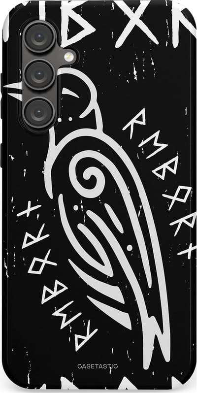 Casetastic Hoesje Geschikt voor Samsung S23 FE - Stijlvolle Beschermende Duo-layer Case - Runische Symboliek
